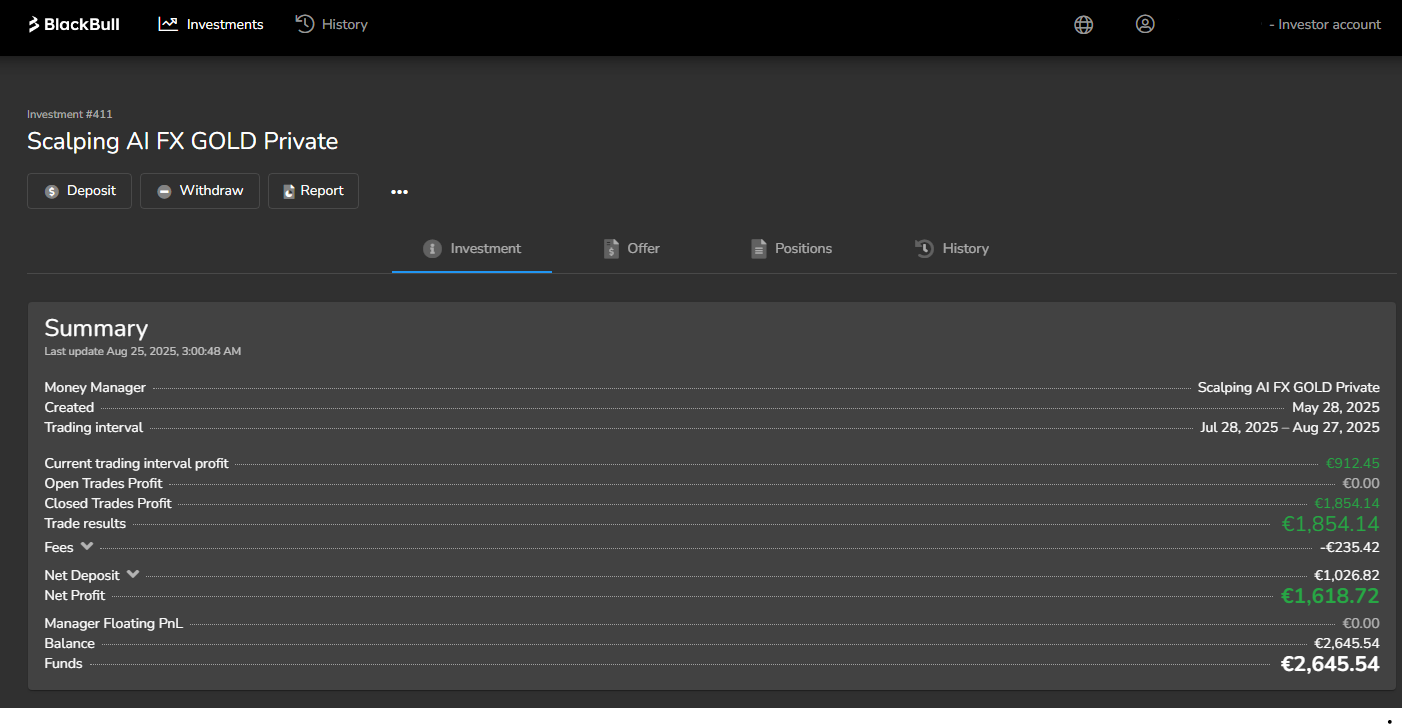ScalpingAI Dashboard